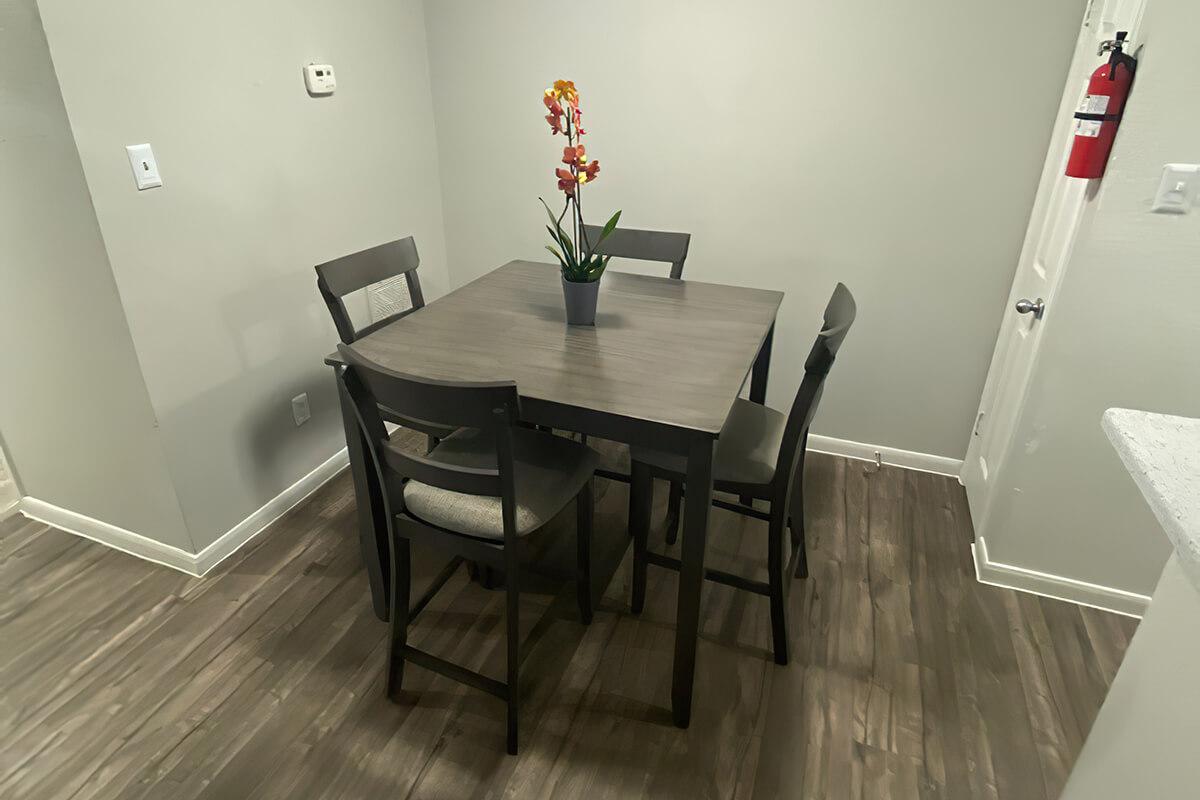 a dining room table