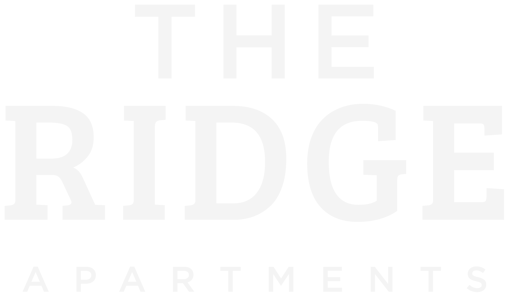The Ridge Apartments ebrochure logo
