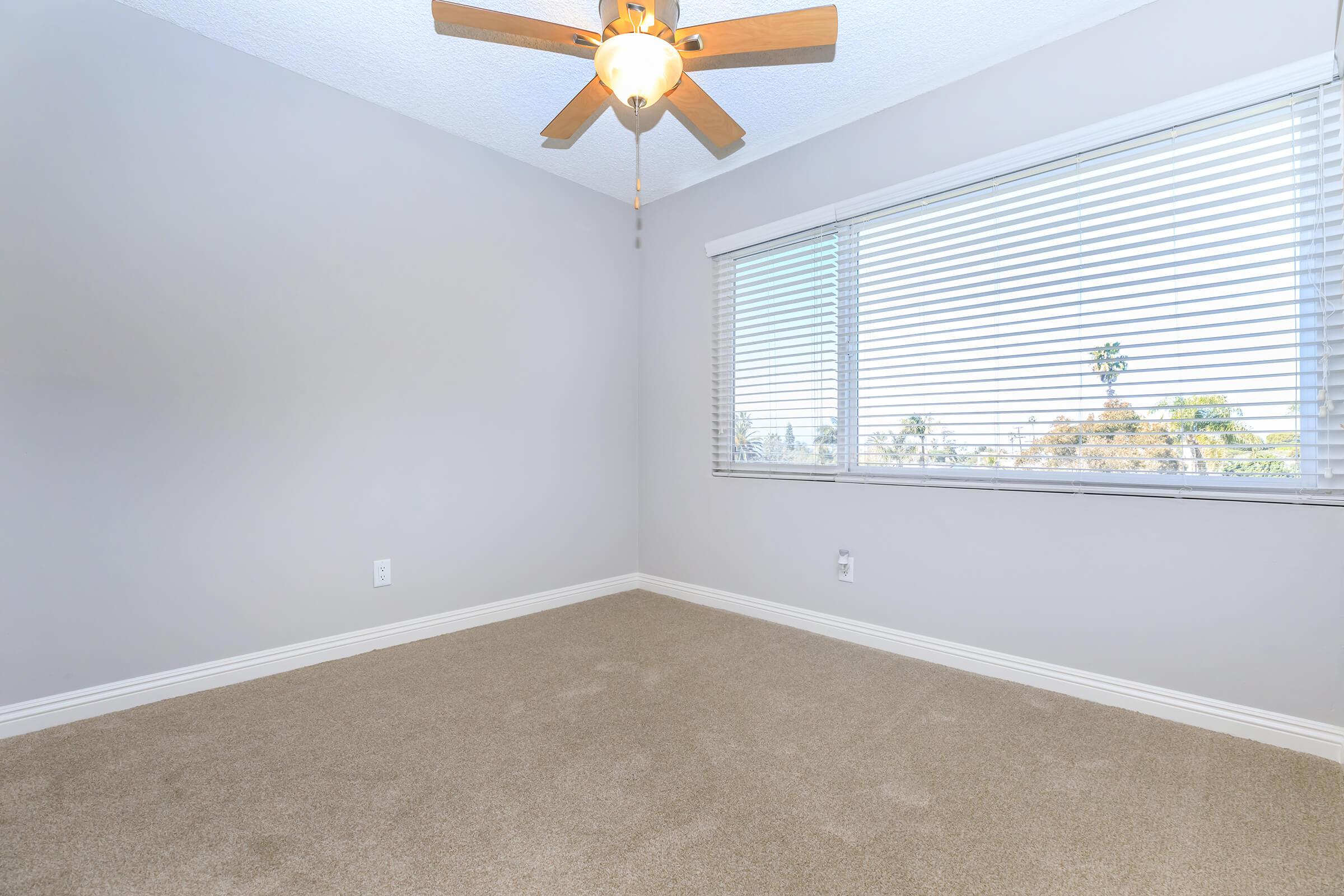 a room with a large window