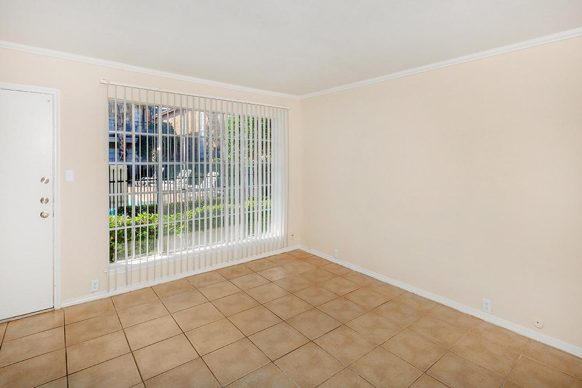 a room with a tiled floor