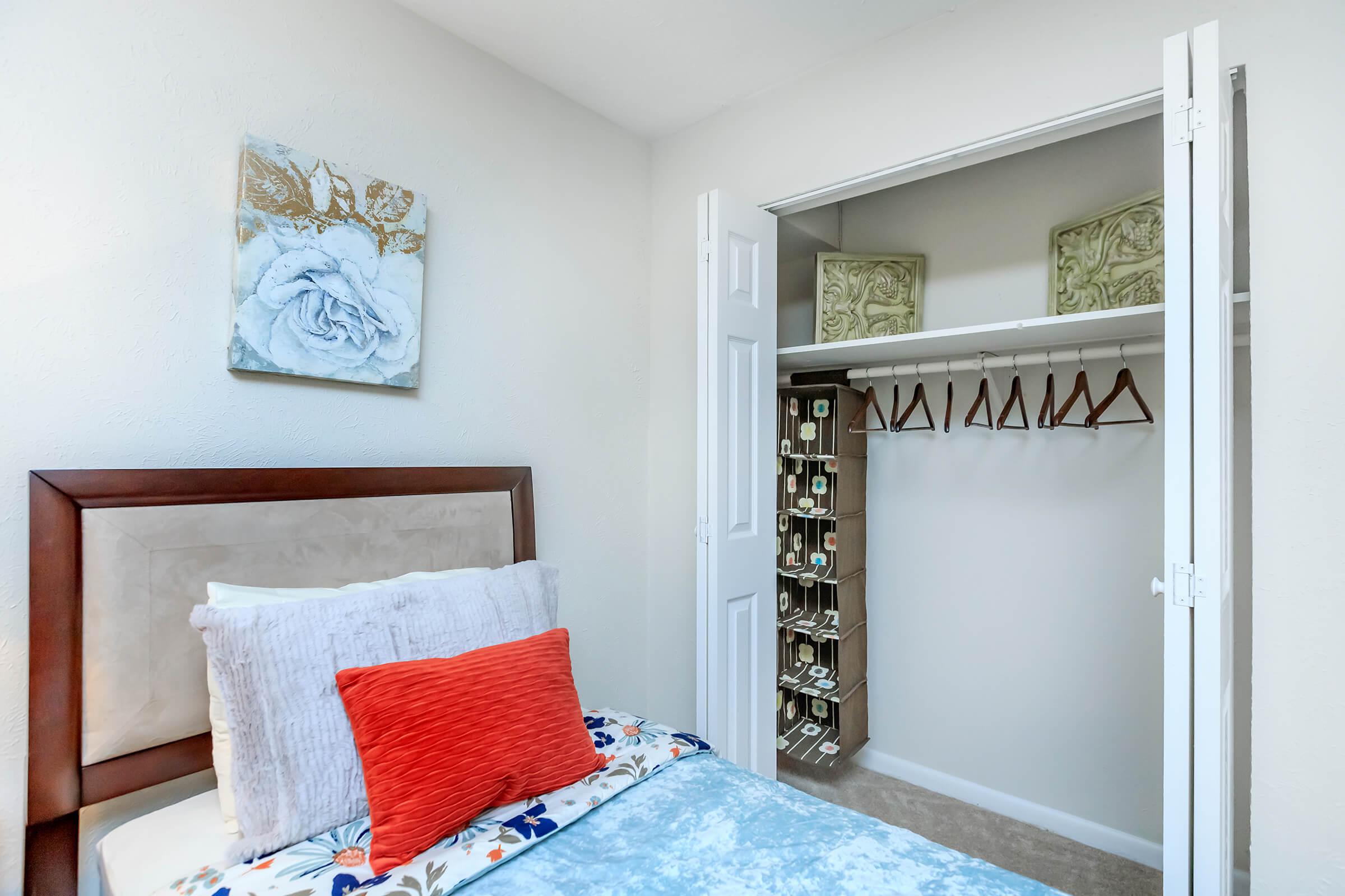 Spacious Bedroom and Closet at Chase Cove Apartments in Nashville, TN