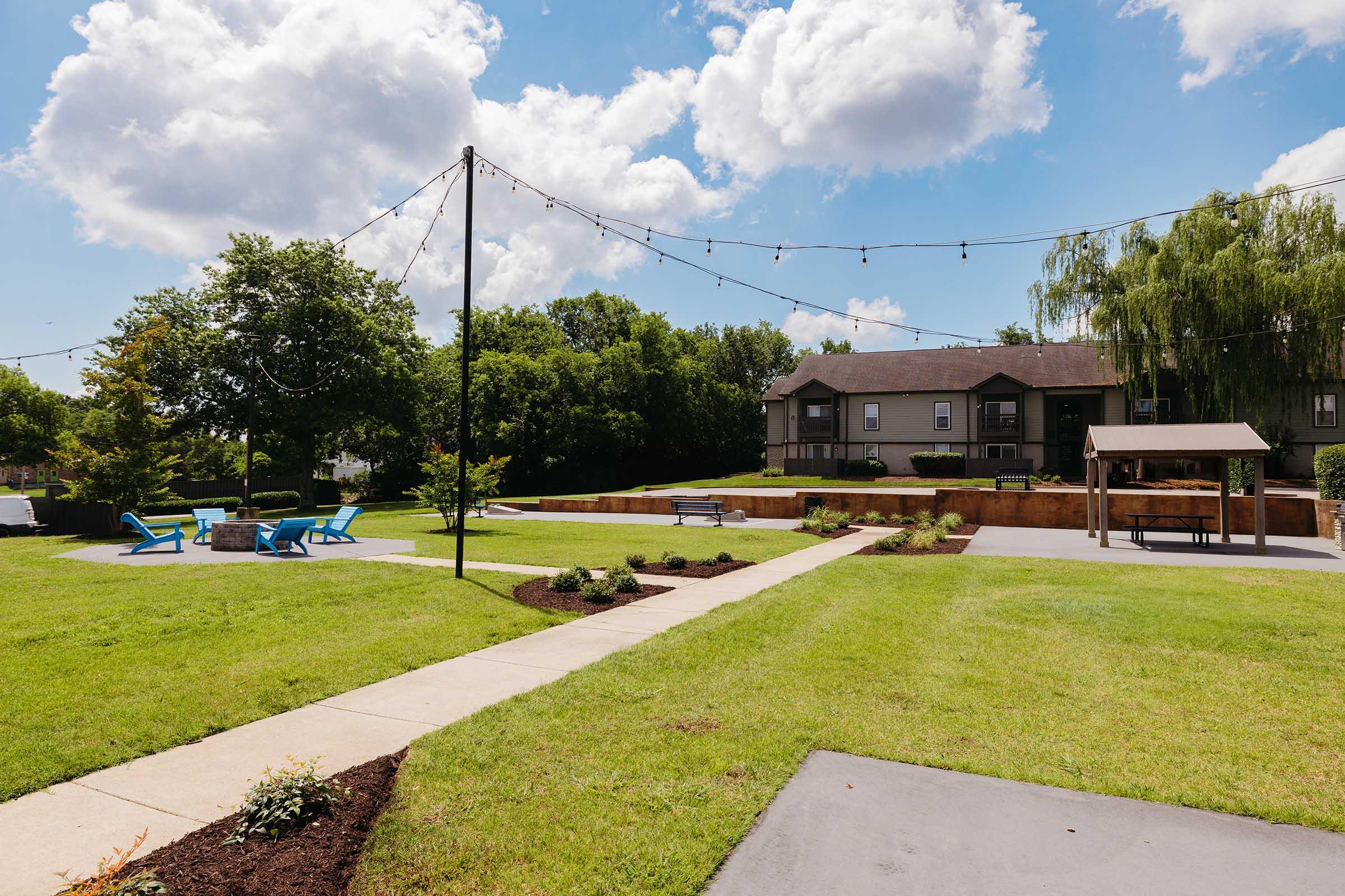 Outdoor Common Area at Chase Cove Apartments