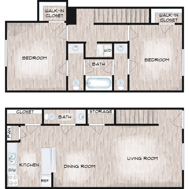 2 Bedroom Rental – 1550 Blalock Road, Houston, TX, 77080
