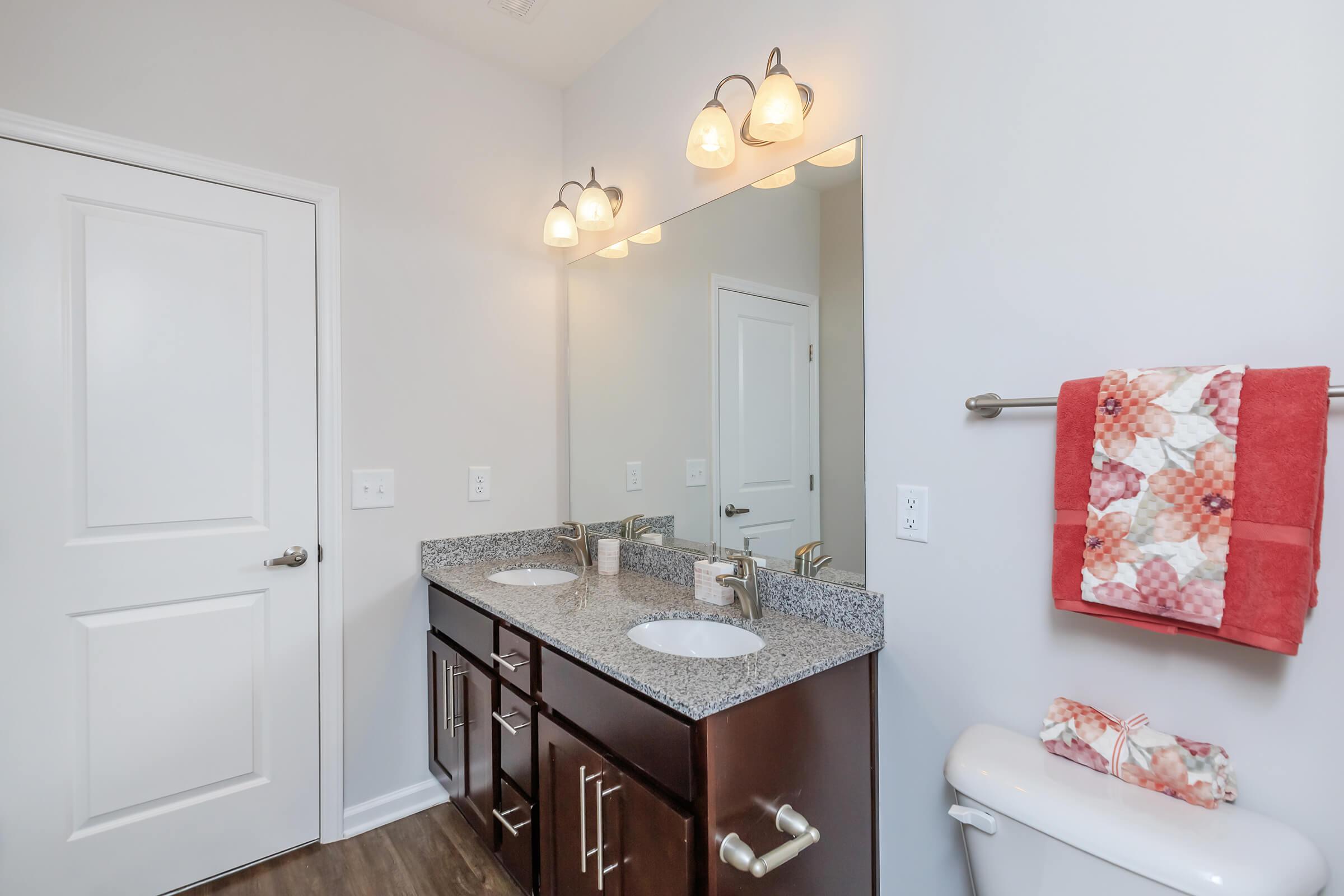 Clarendon Has Modern Bathrooms In Riverstone Apartments At Long Shoals In Arden, NC