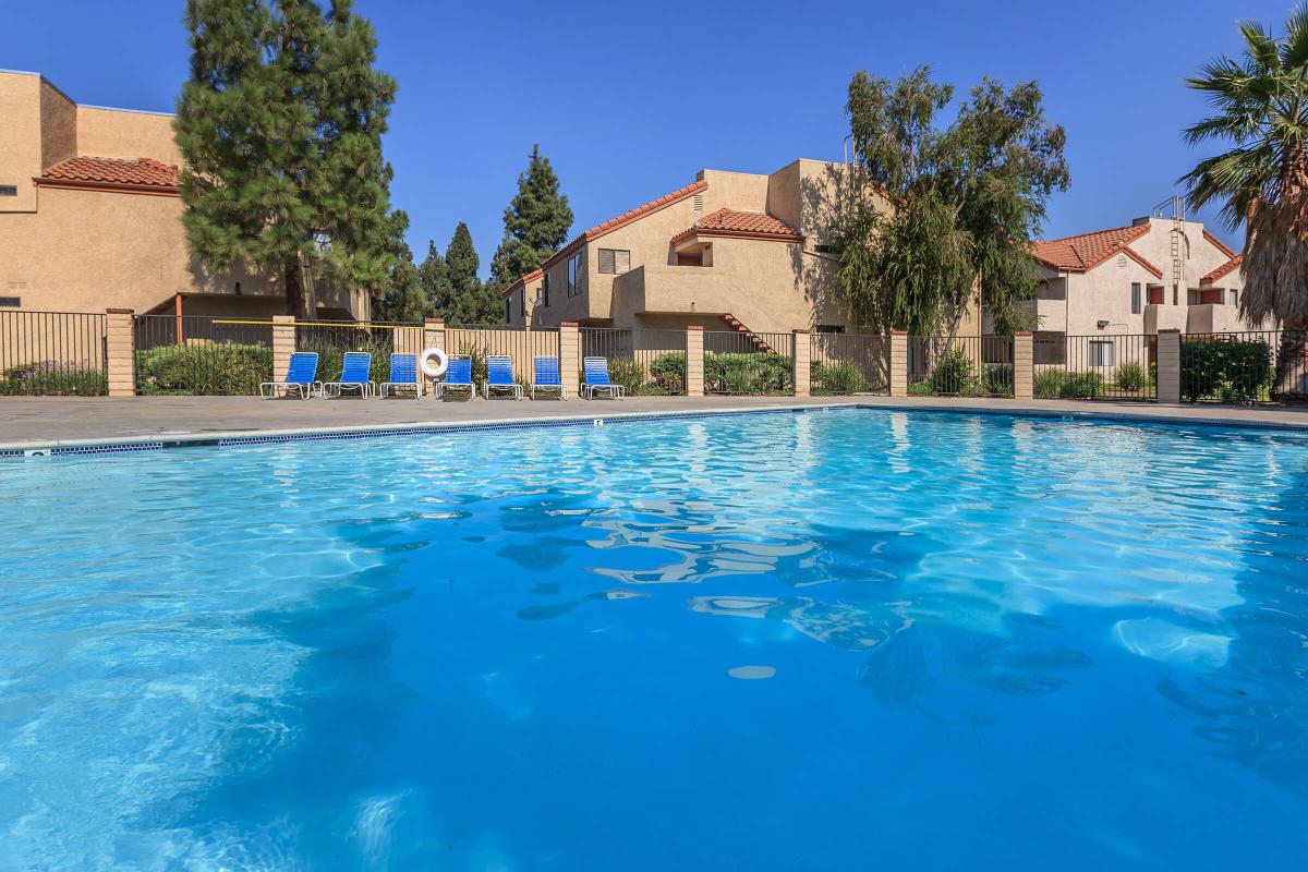 a small house in a pool of water