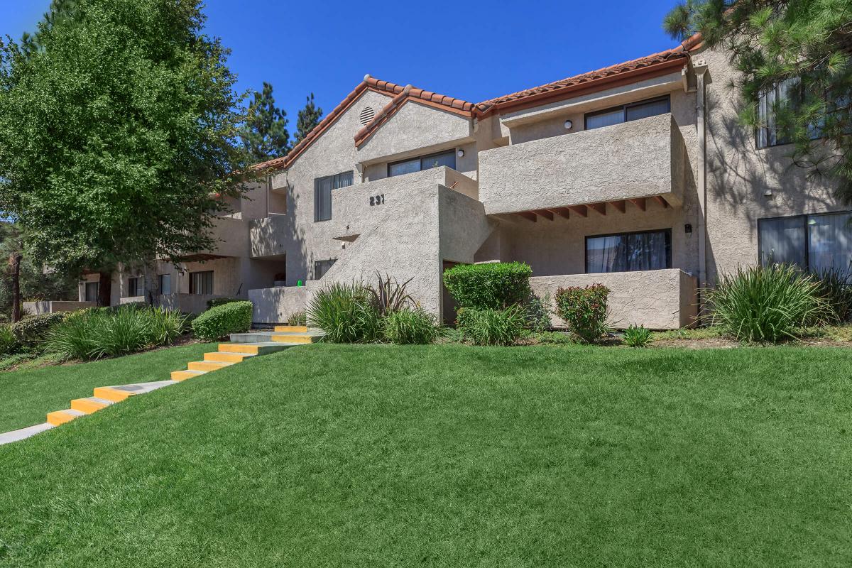 a large lawn in front of a house