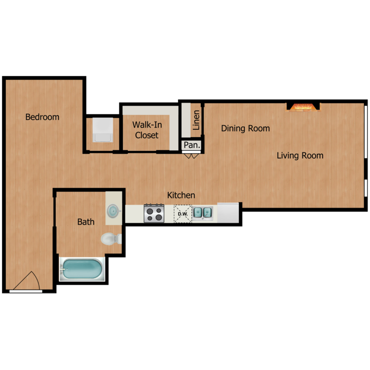 Floor plan image of Studio C