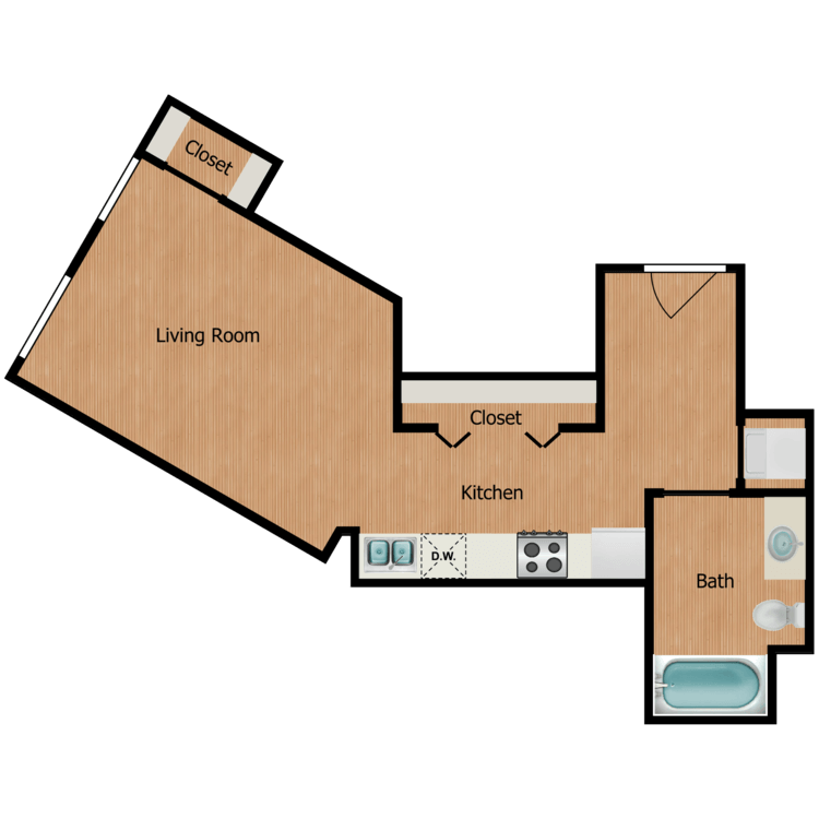 Floor plan image of Studio A