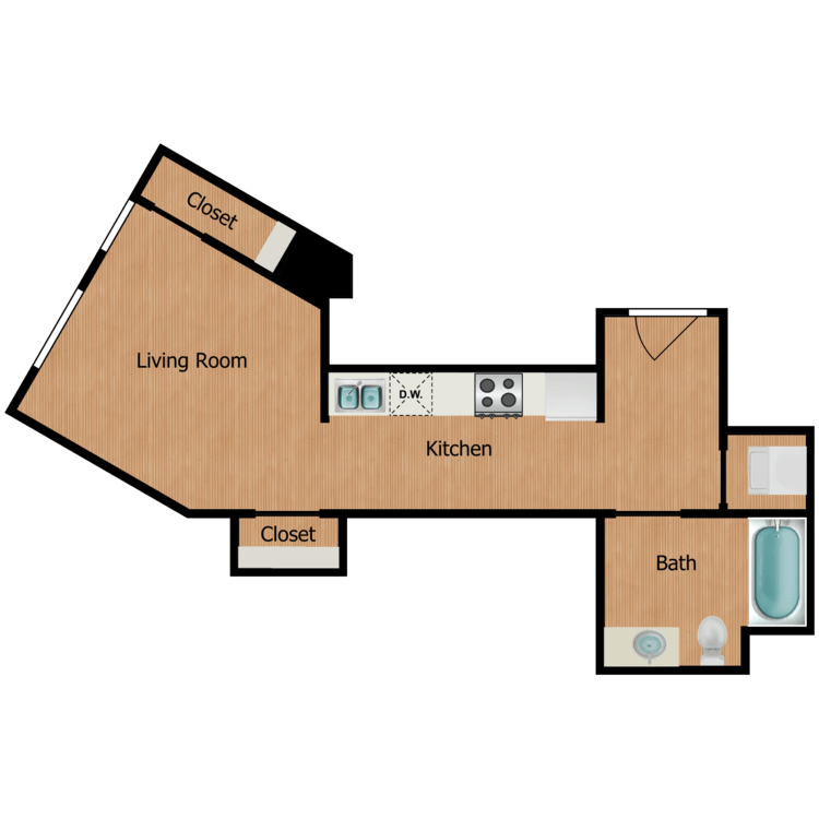 Floor plan image of Studio B
