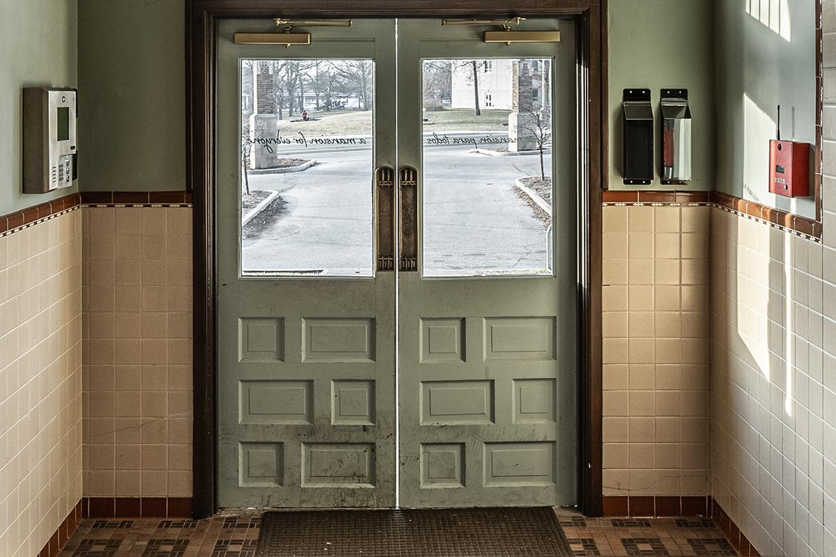 a public restroom