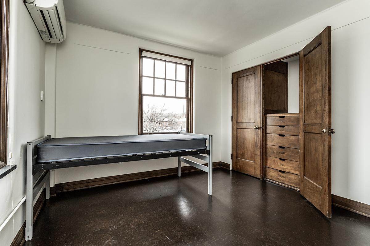 a room with a wooden floor