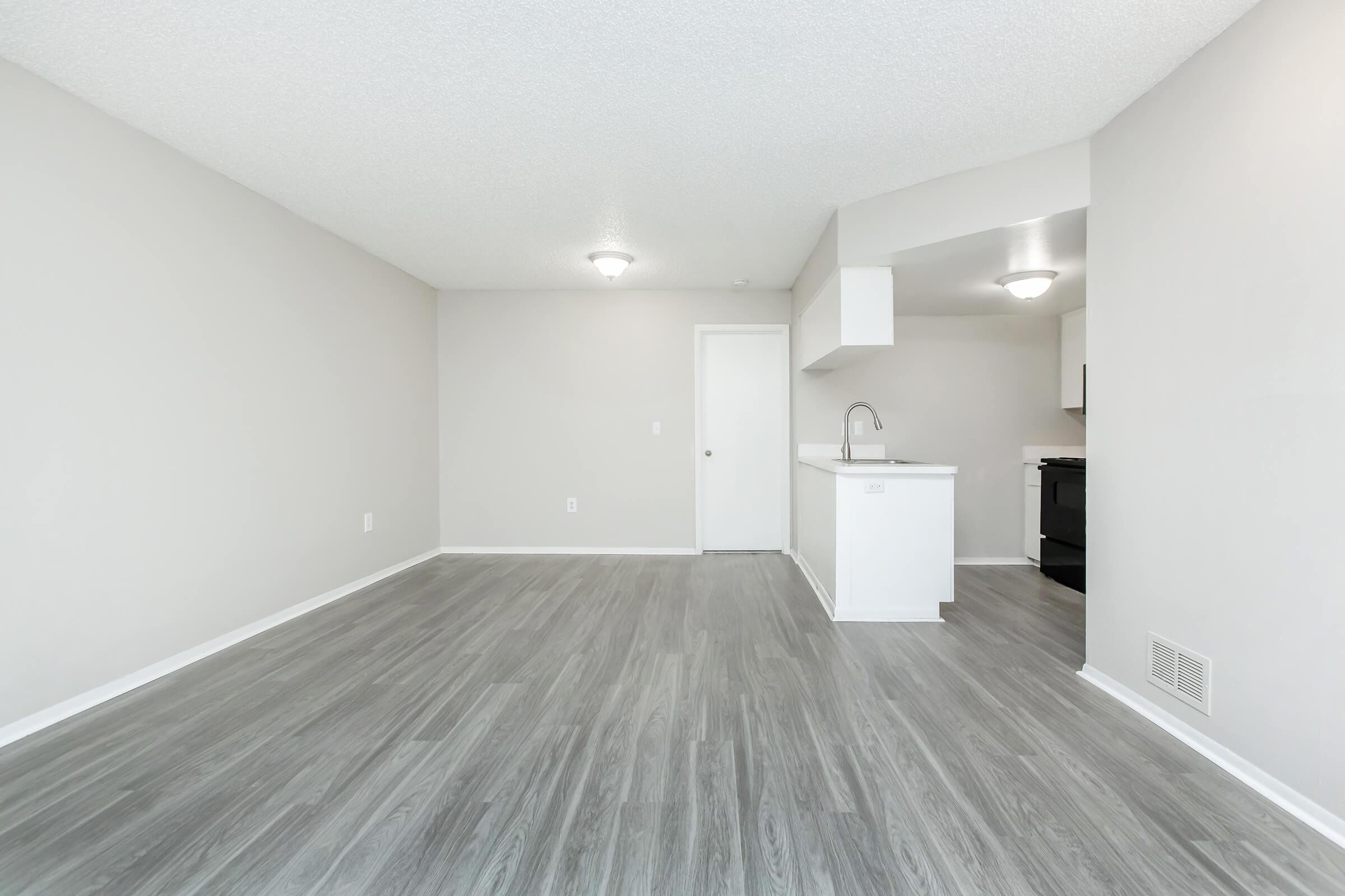 a room with a wooden floor