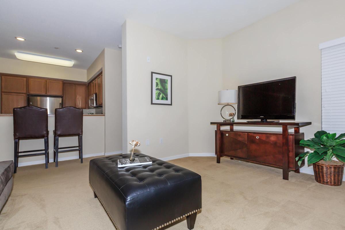 a living room filled with furniture and a flat screen tv