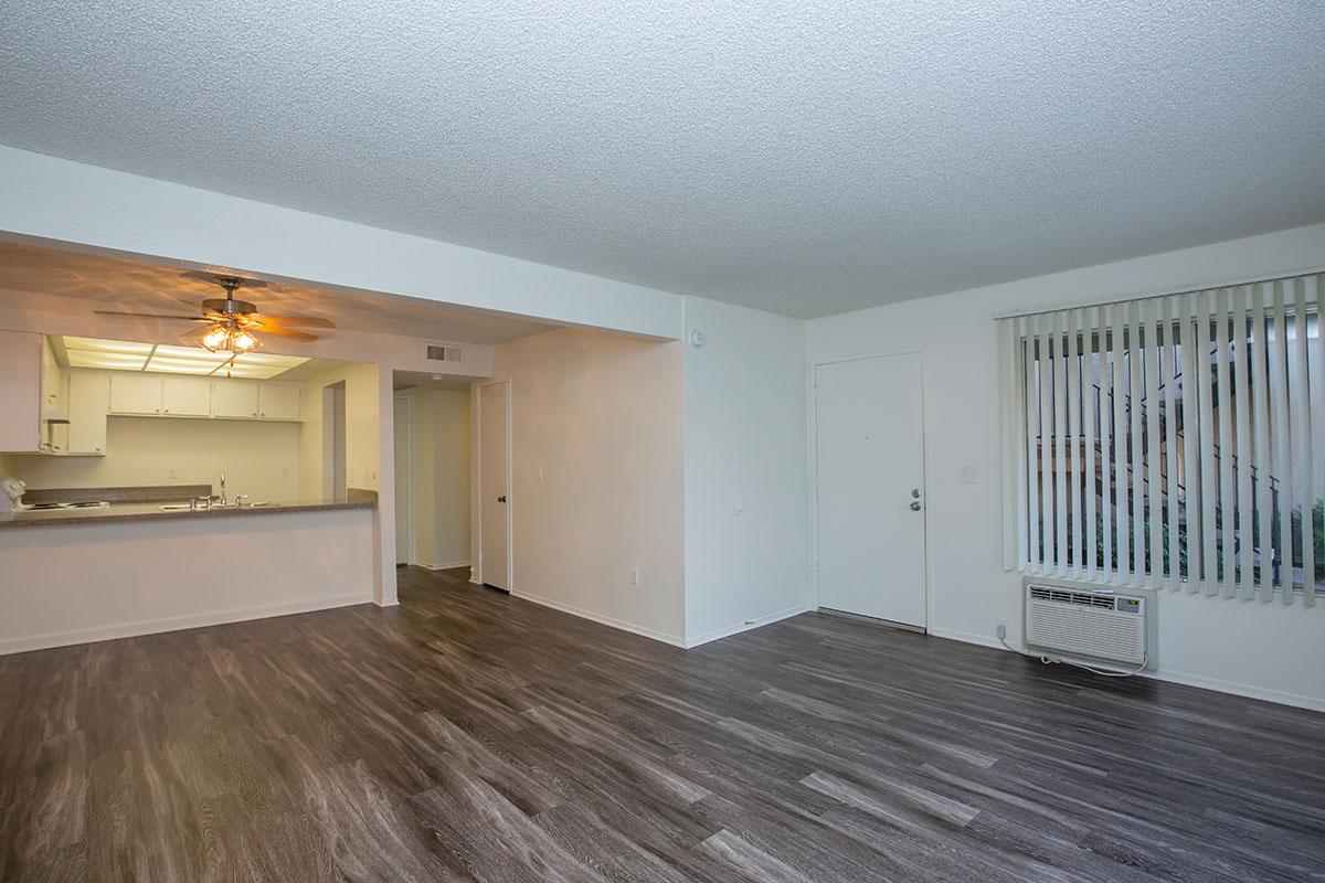 Living room with wooden floors