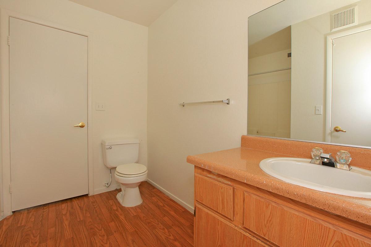 a white sink sitting under a mirror