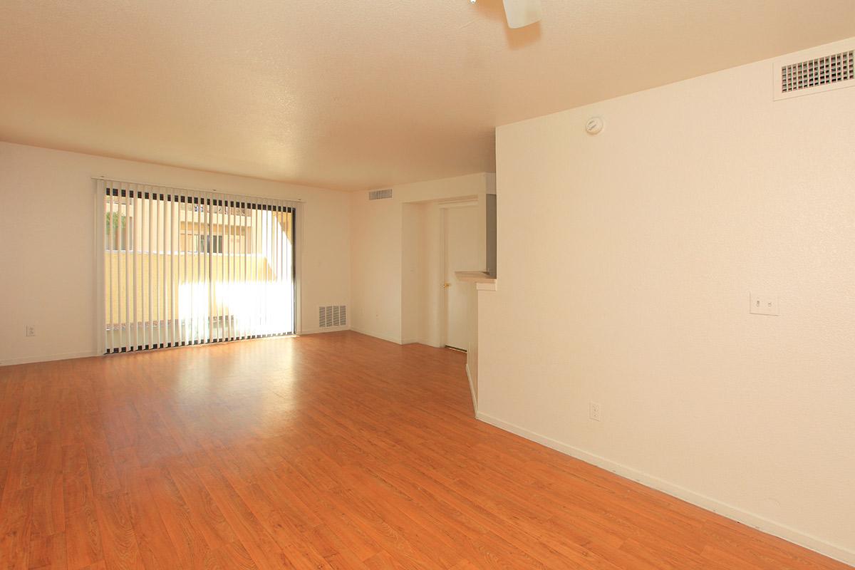 a room with a wood floor