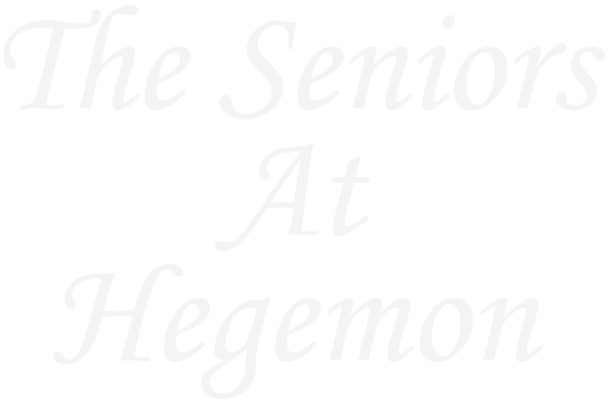 Seniors at Hegemon ebrochure logo