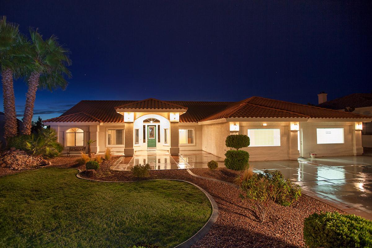 a house with trees in the background