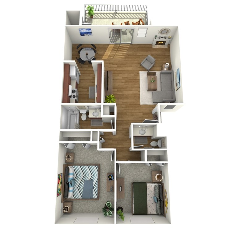 2x1.5 floor plan image
