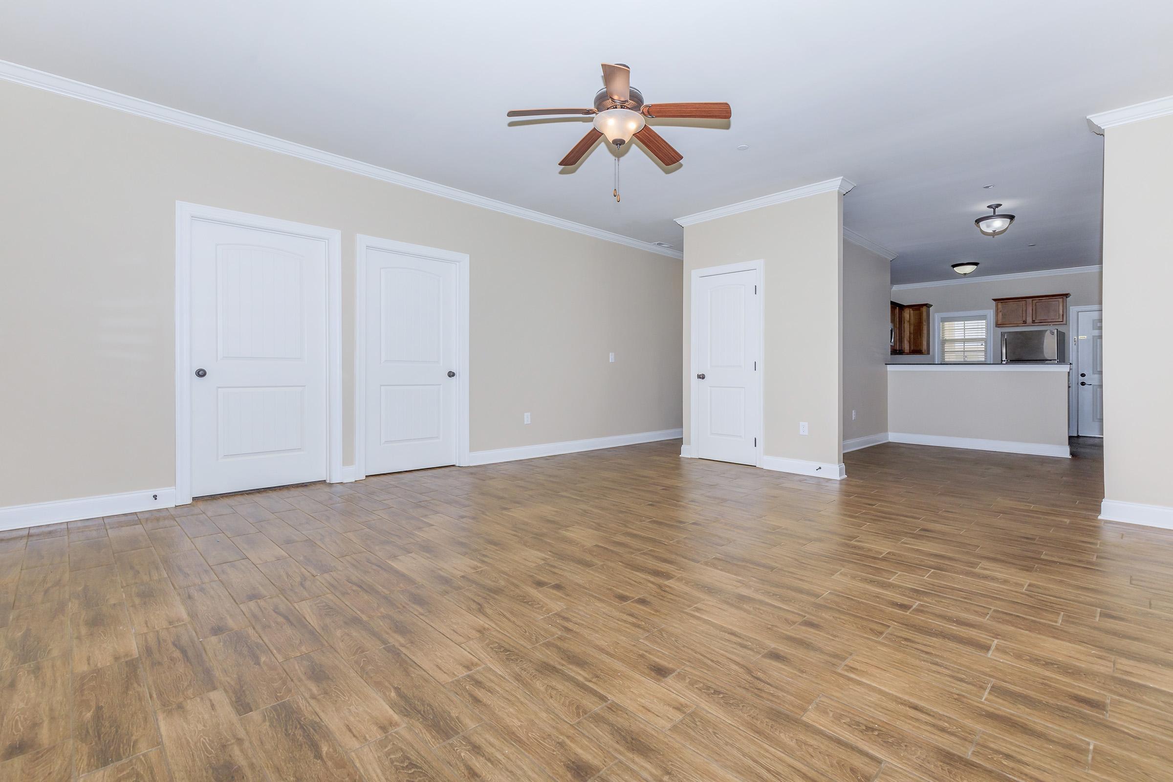 a room with a wooden floor