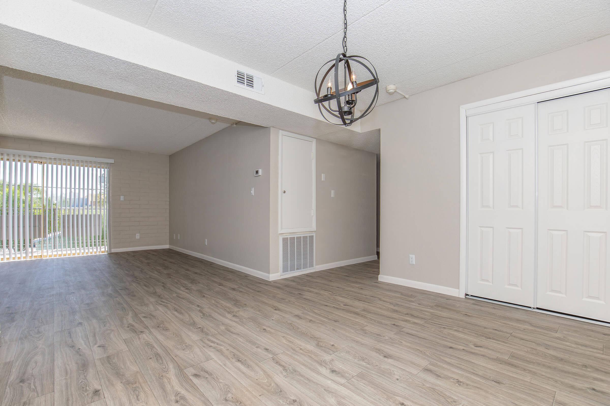 a room with a wooden floor