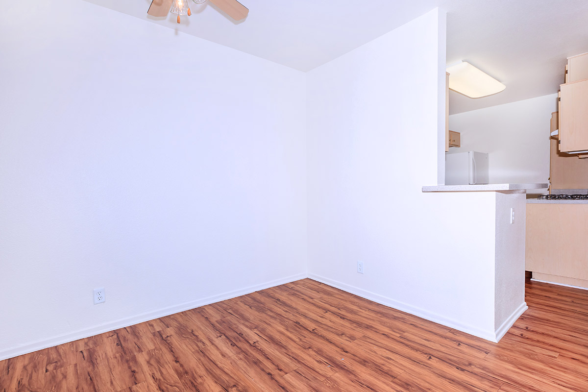 a room with white walls
