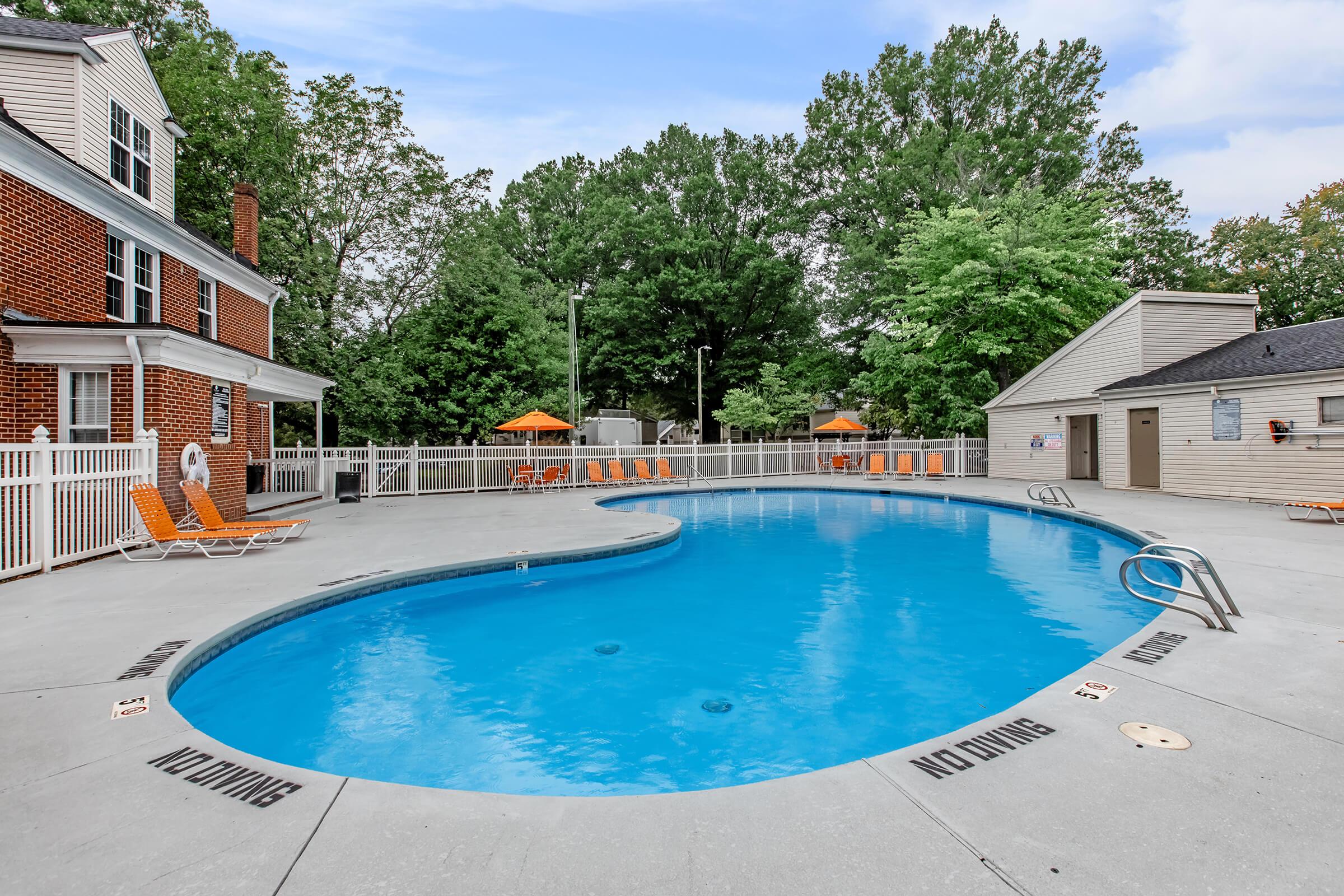 an empty swimming pool