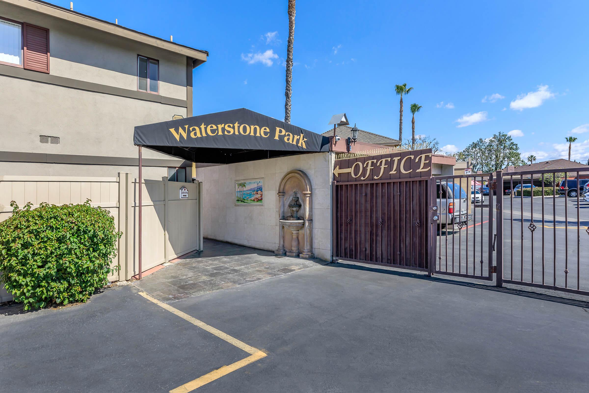 Waterstone Park Apartments gate