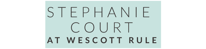 Stephanie Court at Wescott Rule Logo