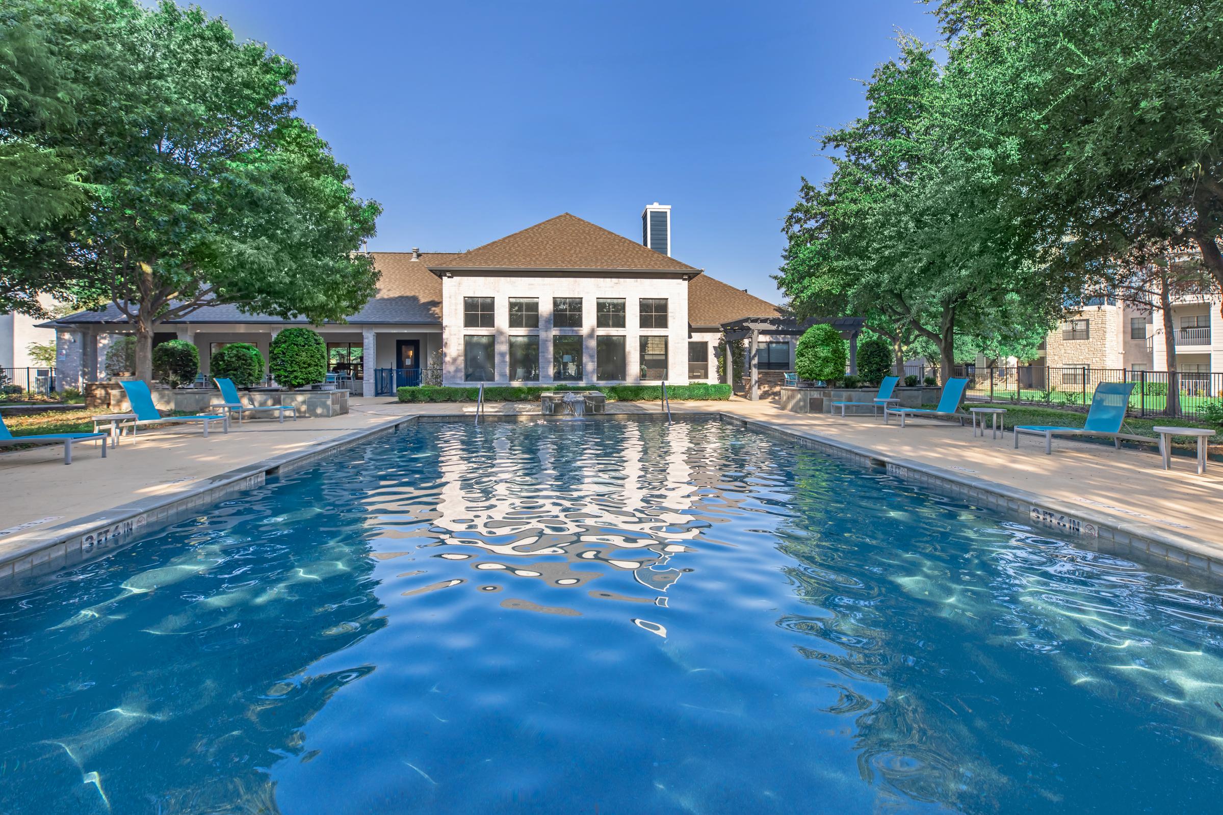 a large pool of water