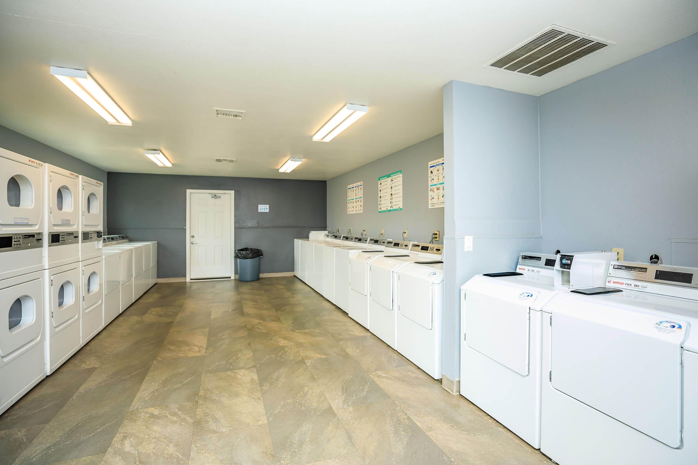 Washer and Dryers in the community laundry room