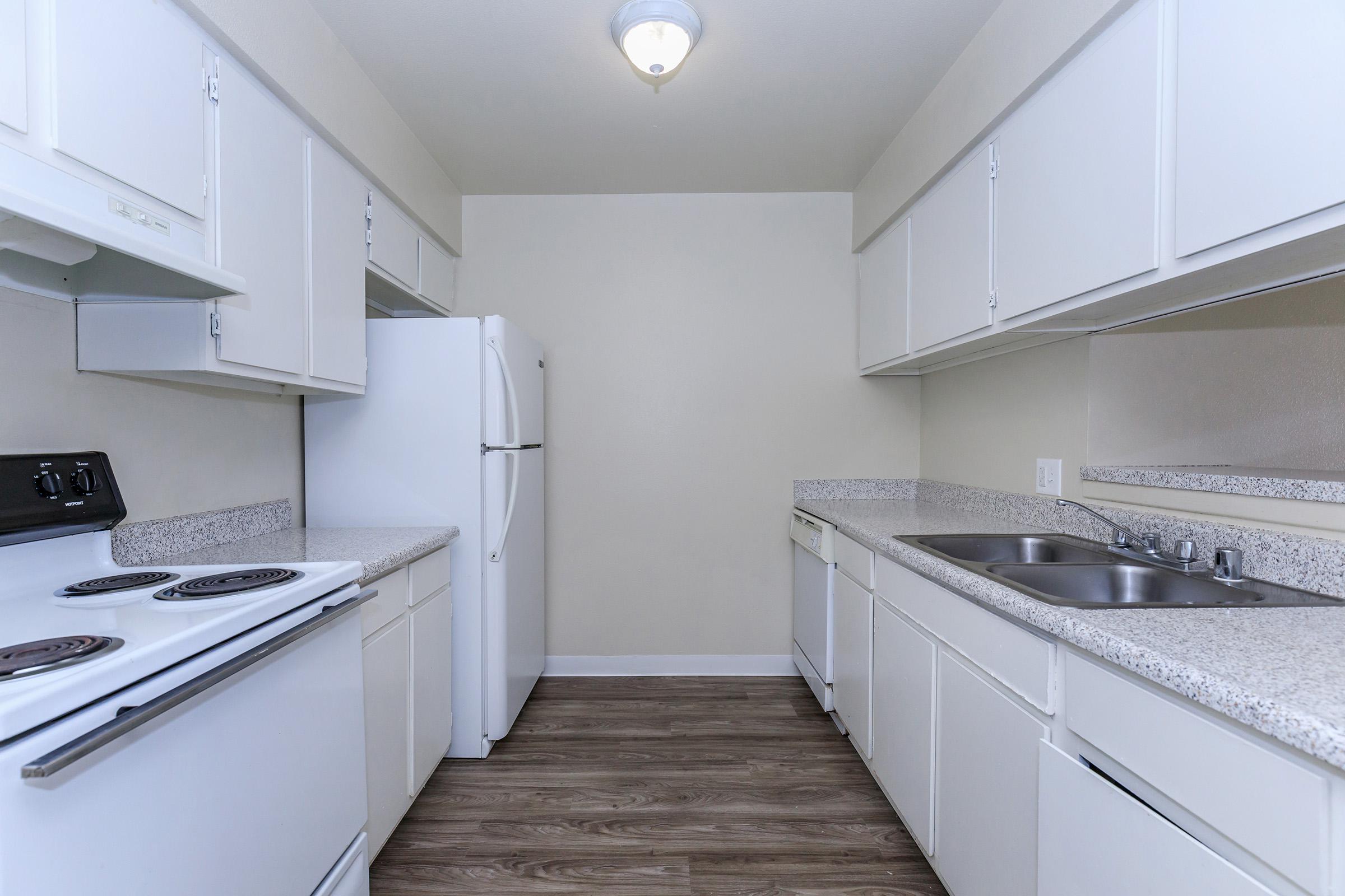 Kitchen with wooden floors