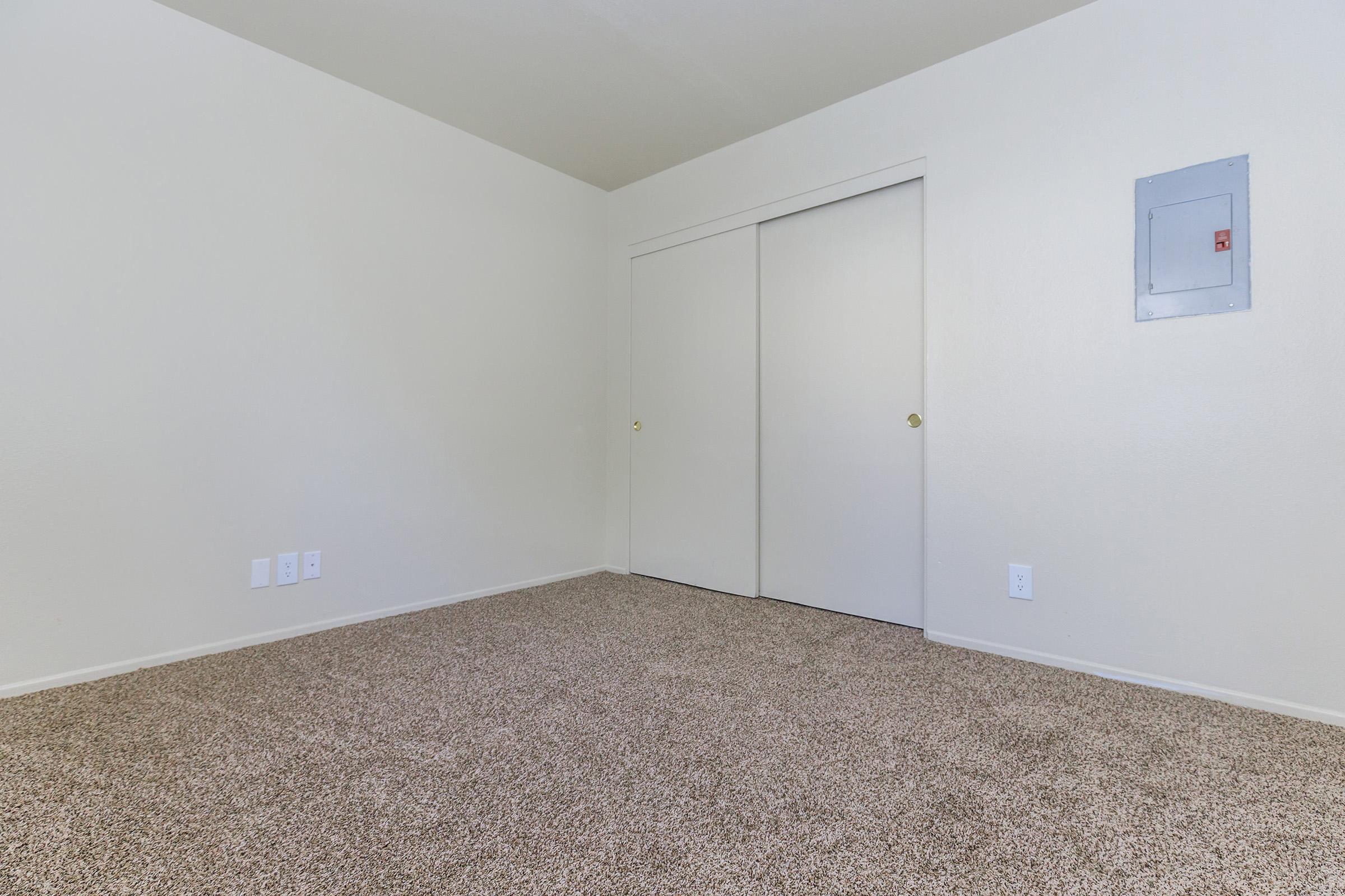 Carpeted bedroom