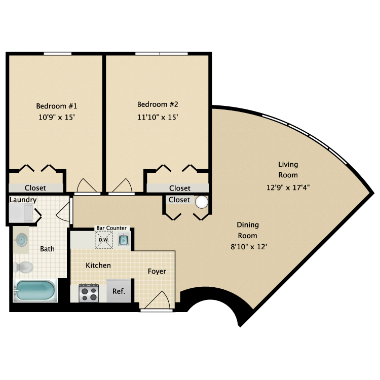 Floor plan image of Building 1-2A