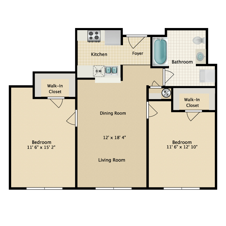 Floor plan image of Building 1-2M