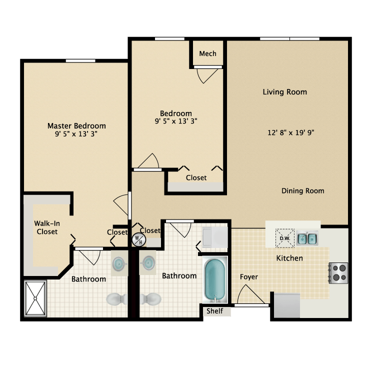 Floor plan image of Building 2-2E