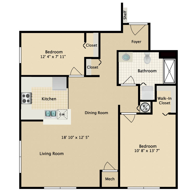 Floor plan image of Building 2-2F