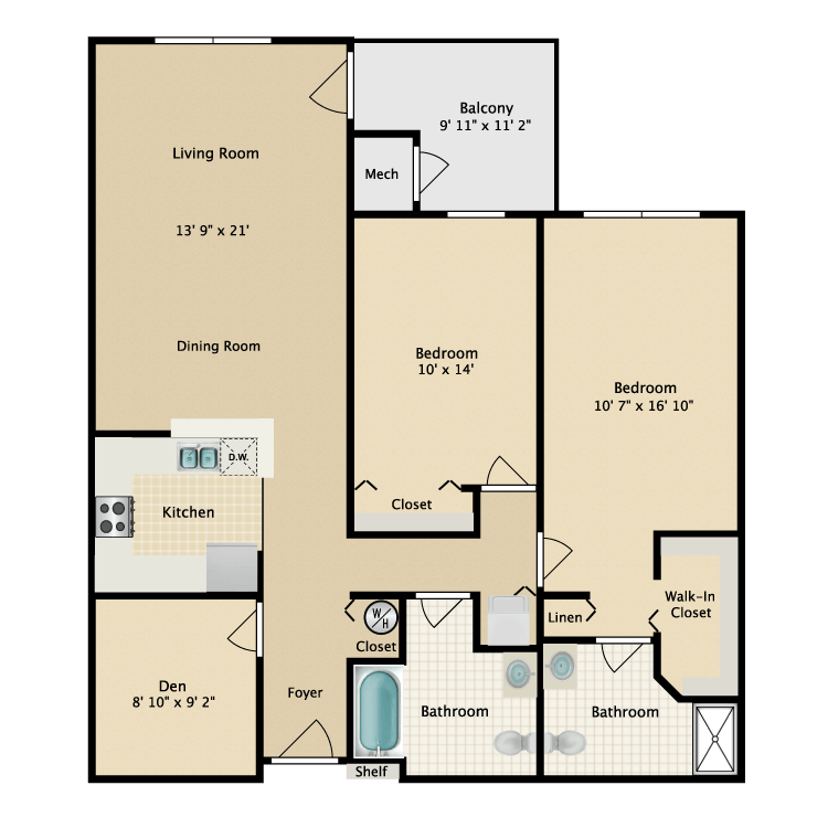 Floor plan image of Building 3-2A