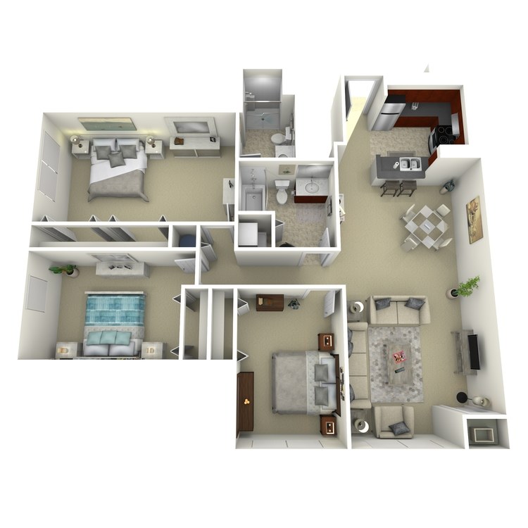 Floor plan image of Building 3-3C