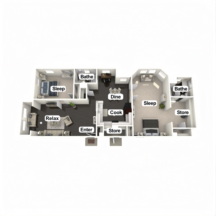 Floor plan image of Hyatt Suite