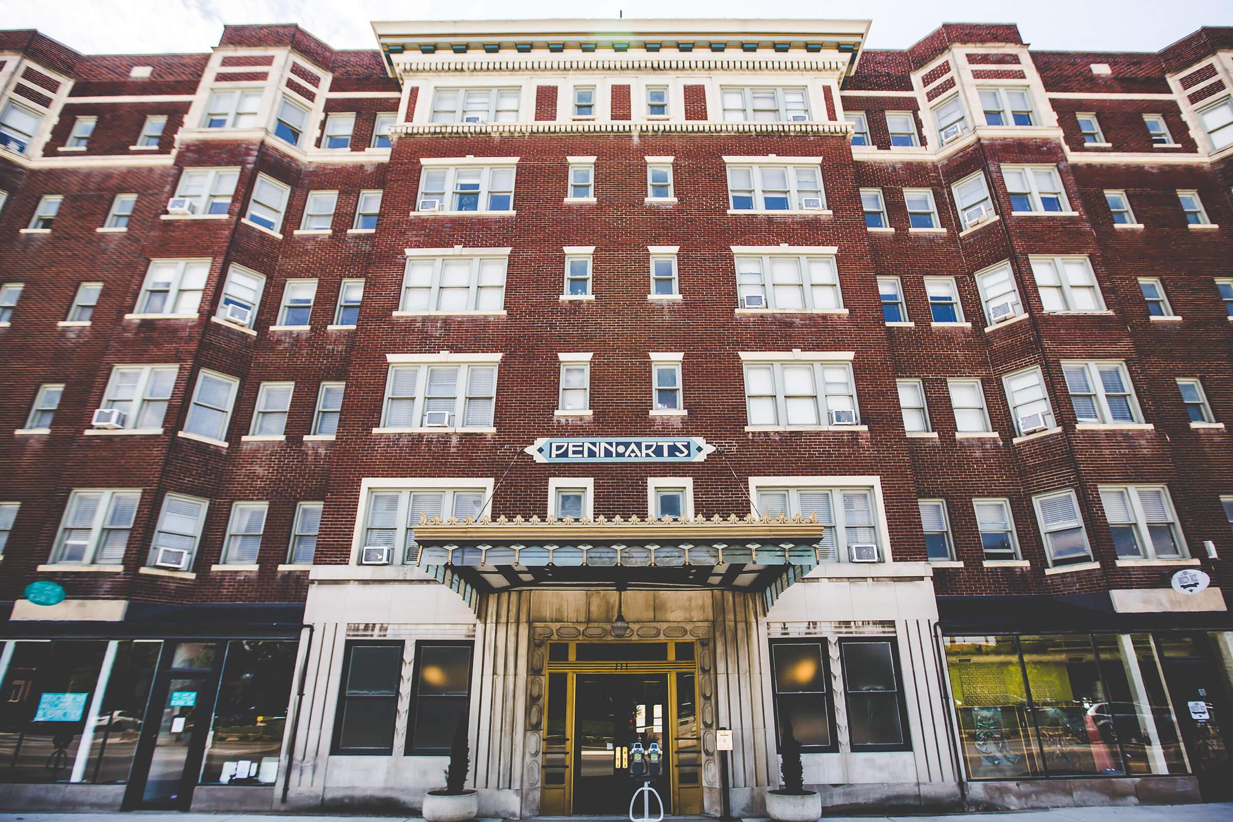 a view of a large building