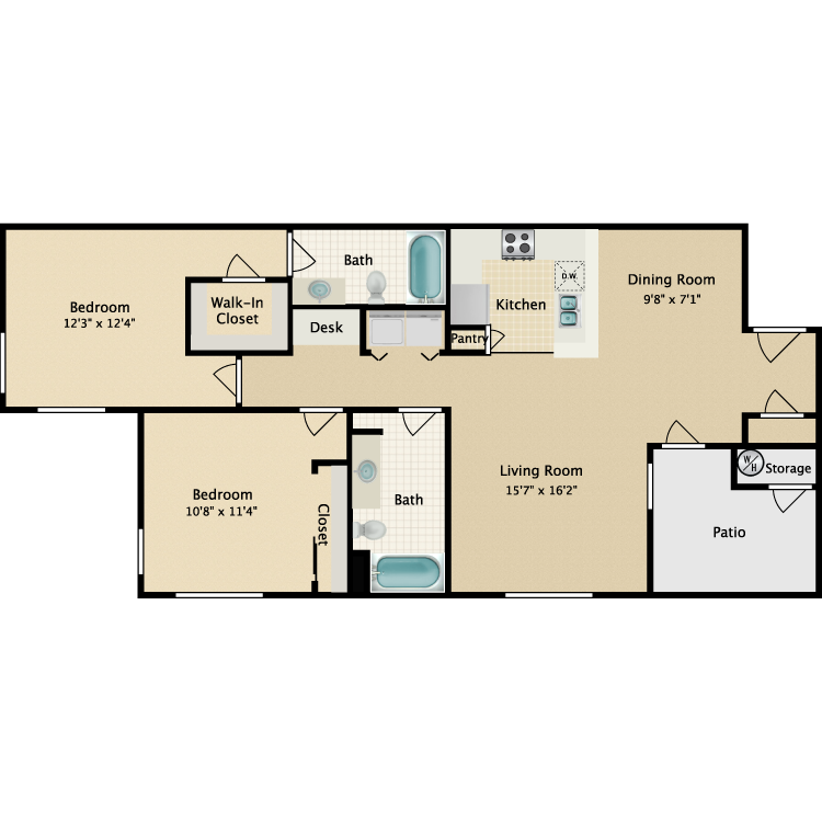 Floor plan image of Flat IV