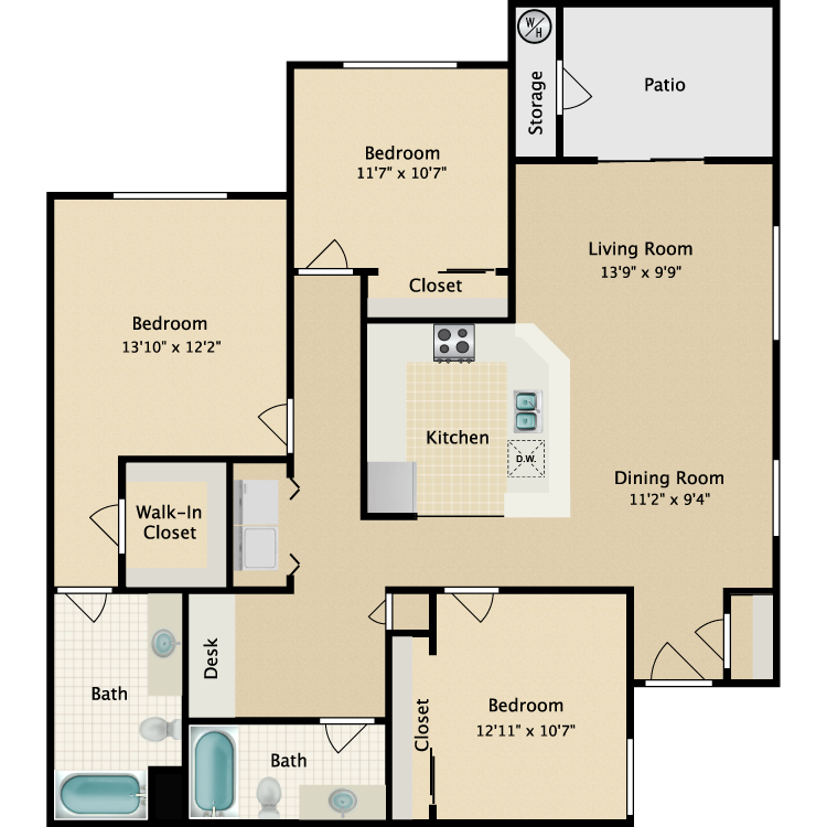 Floor plan image of Flat VI