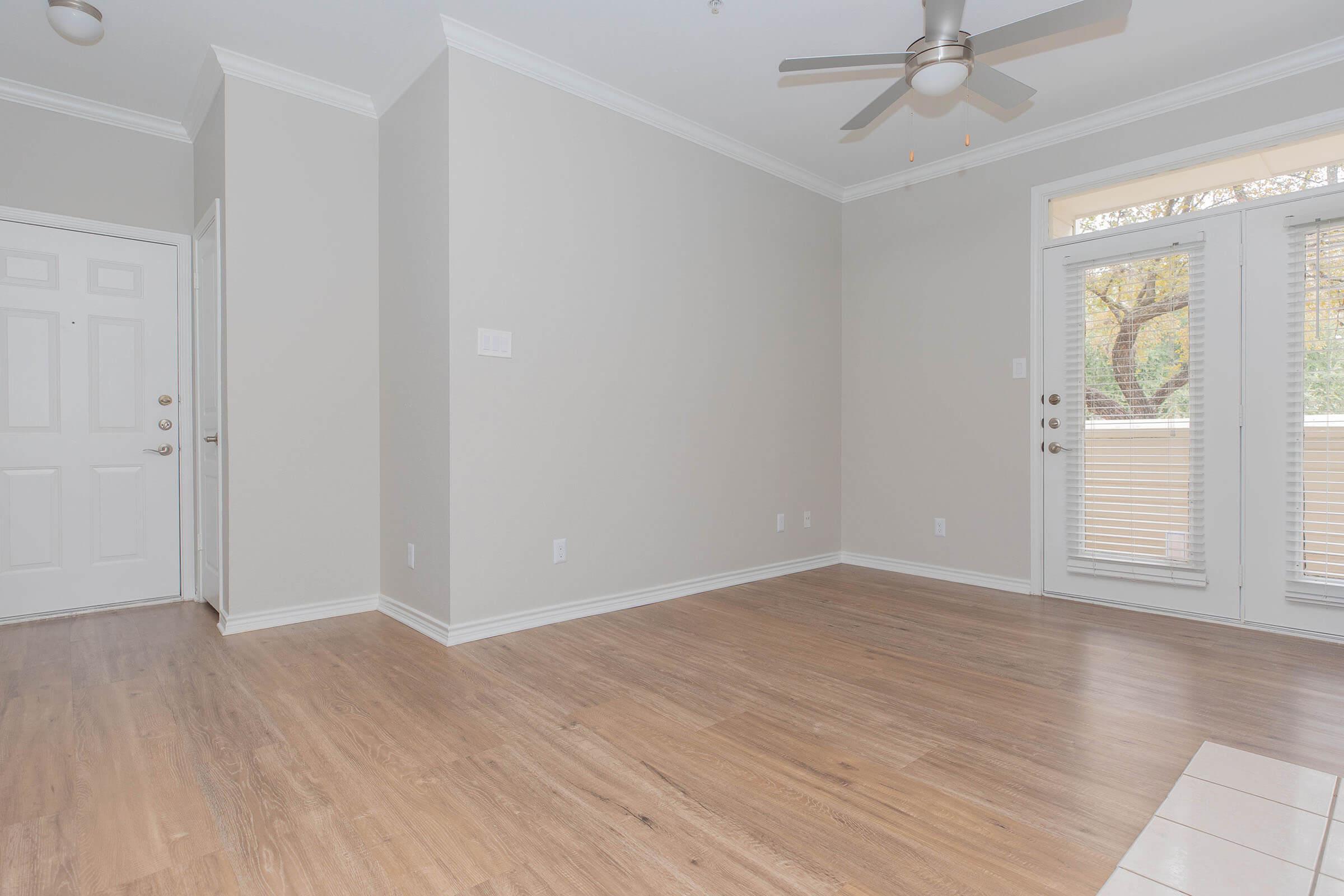 a room with a wooden floor