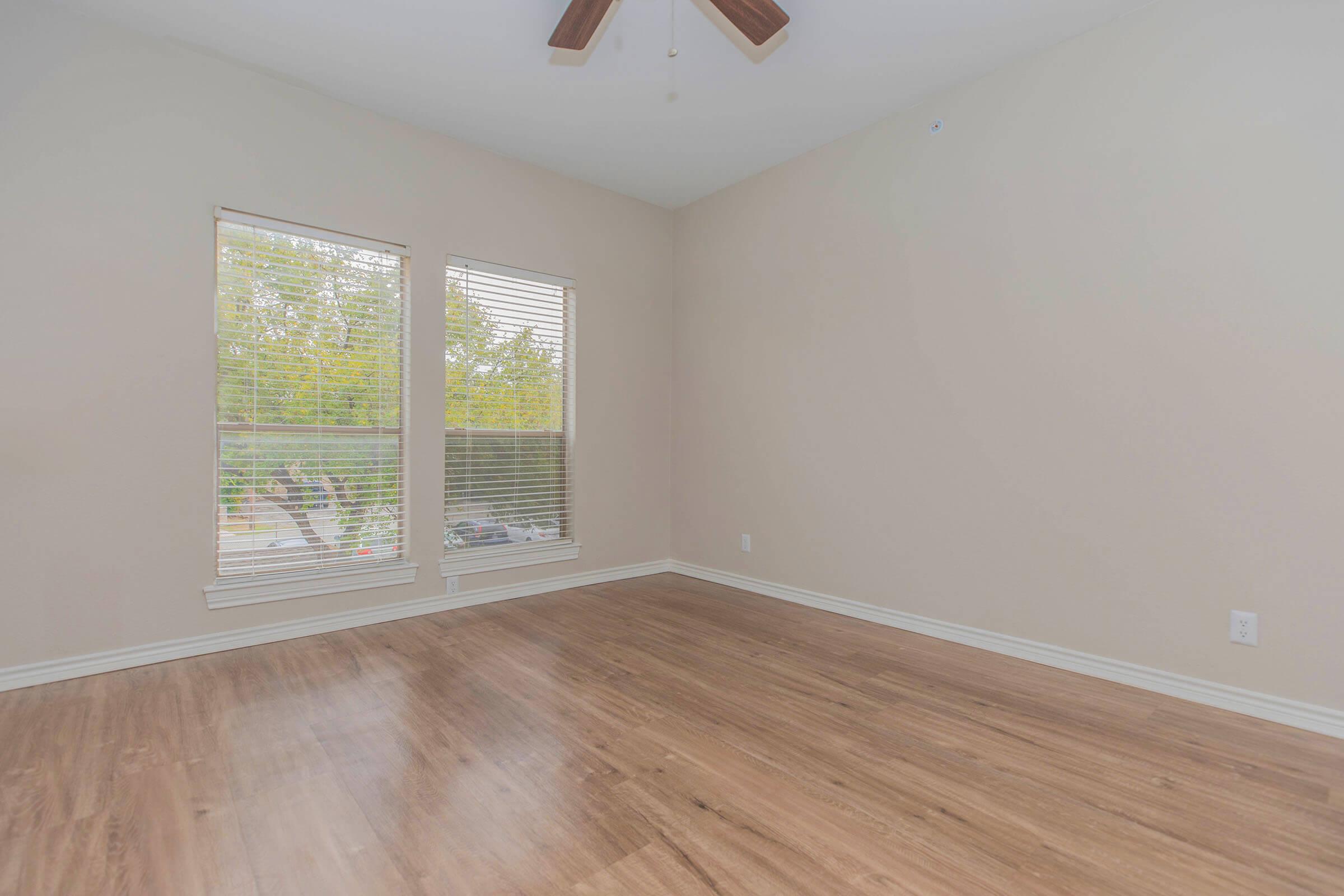 a room with a wooden floor