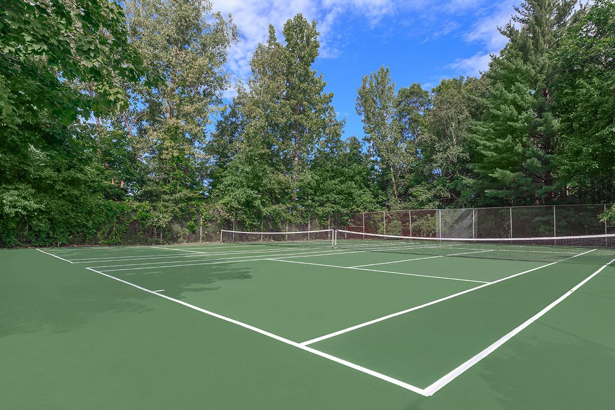 a person on a court with a racket