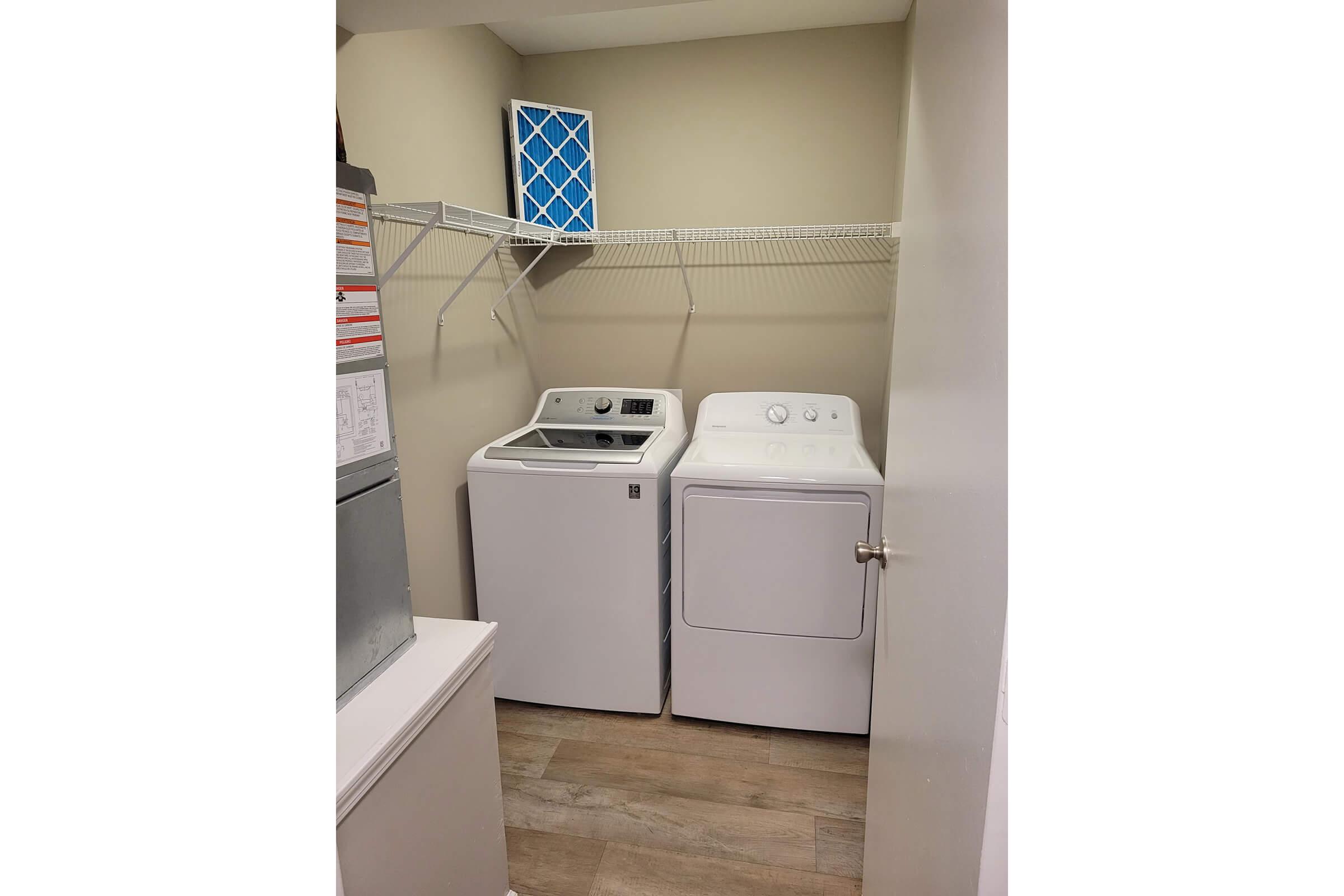 renovated laundry room in Clarksville, Tennessee