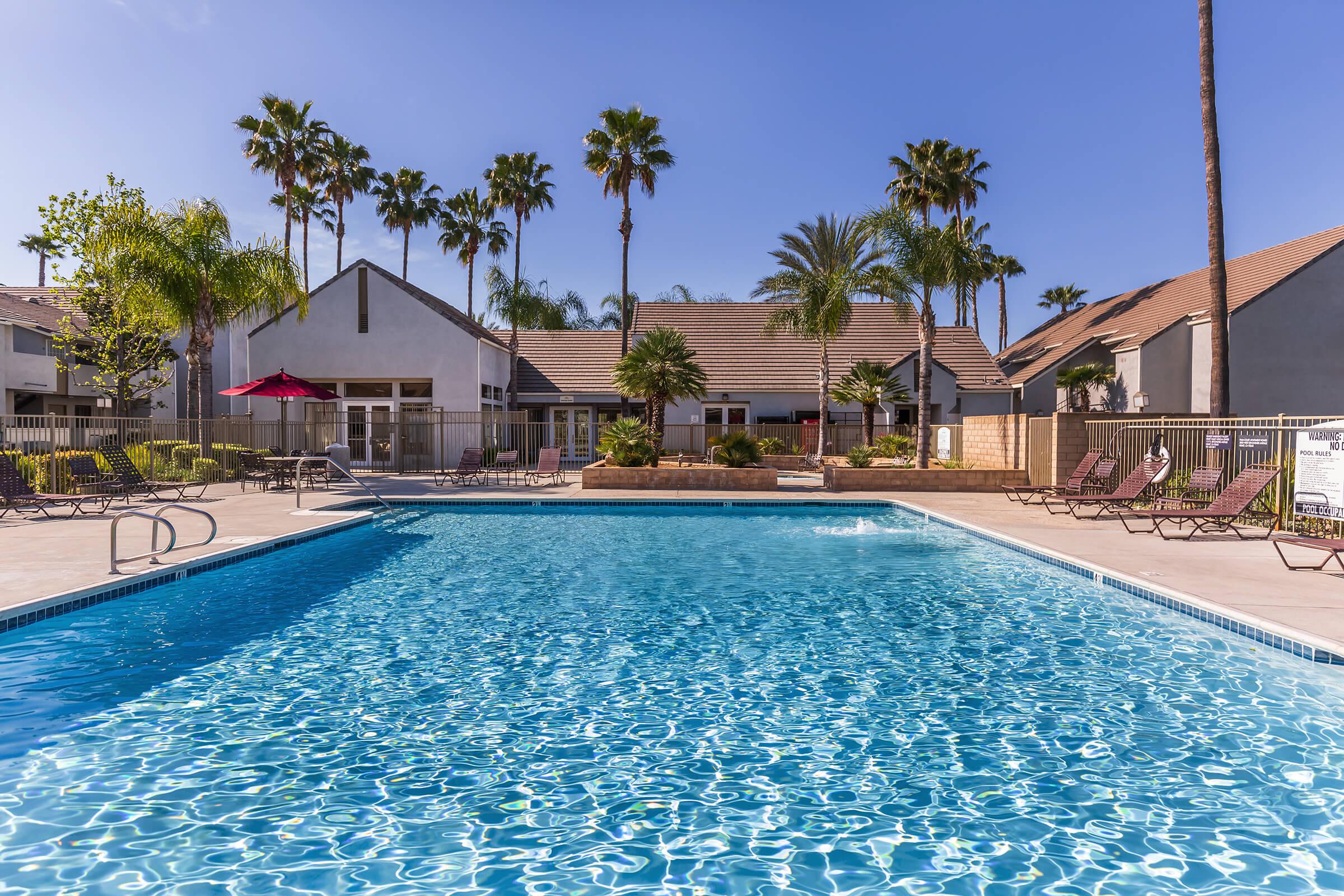 Palm Court Apartment Homes community pool