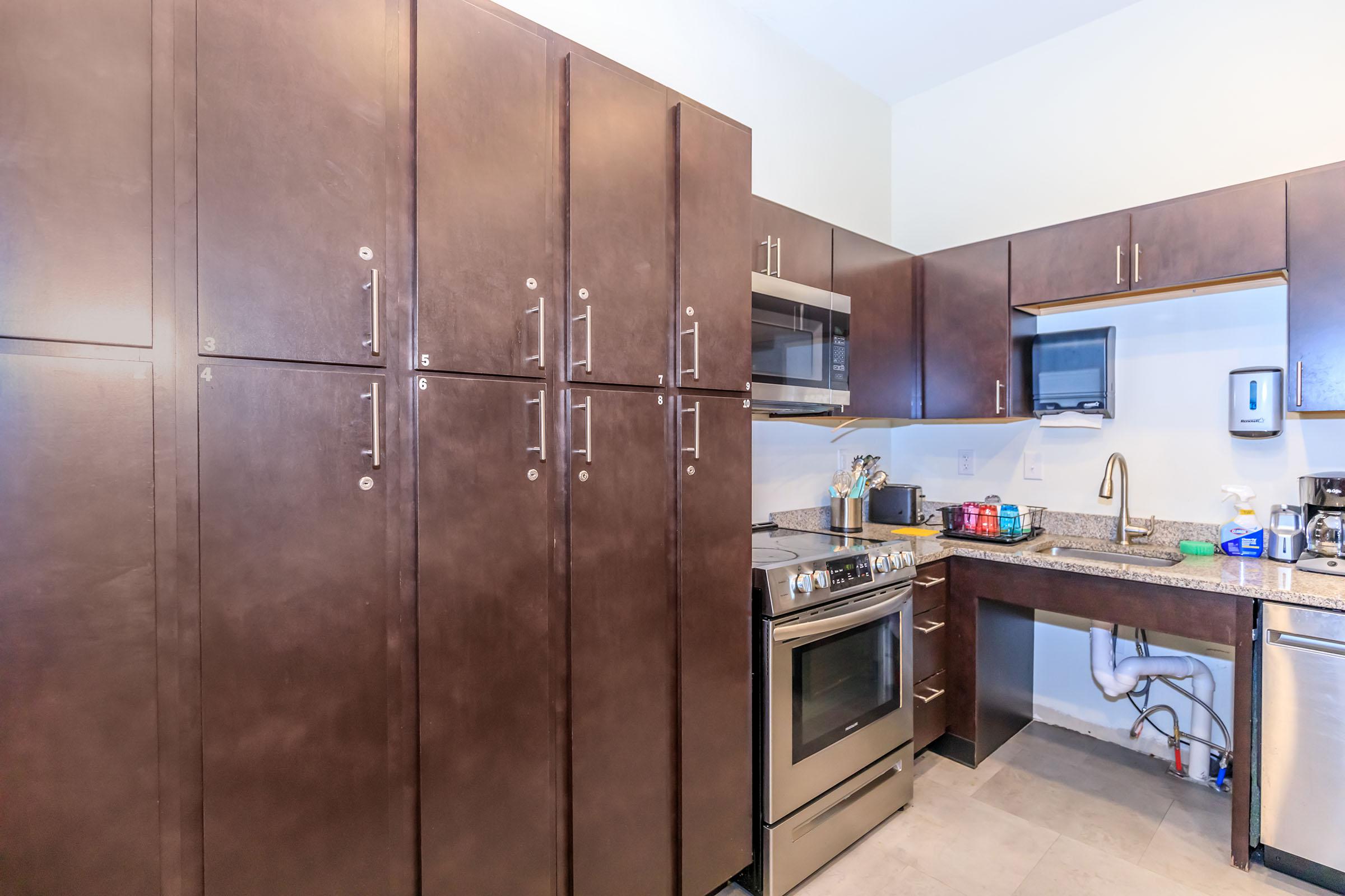 a stainless steel refrigerator in a kitchen