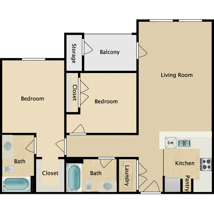 Floor plan image of B2